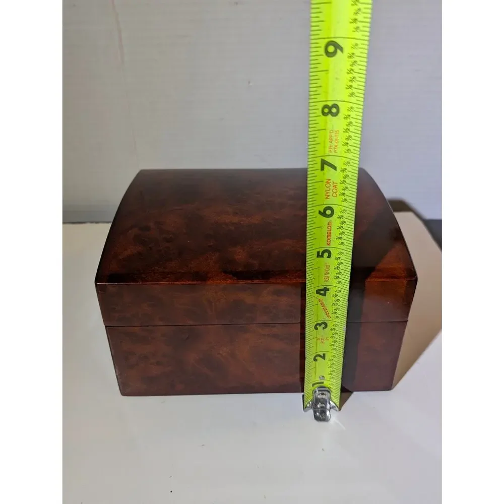 Breitling Luxury Burl Wood Watch Presentation Box High Gloss Timepiece Display - Picture 3 of 12